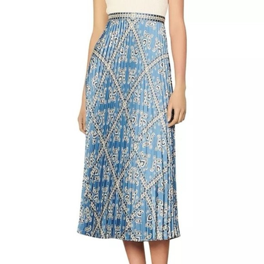 Sandro pleated maxi skirt